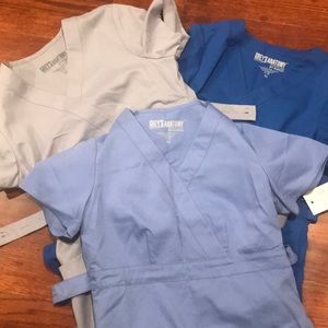 Grey’s Anatomy Scrub Tops-Mock Wrap! Lot of 3